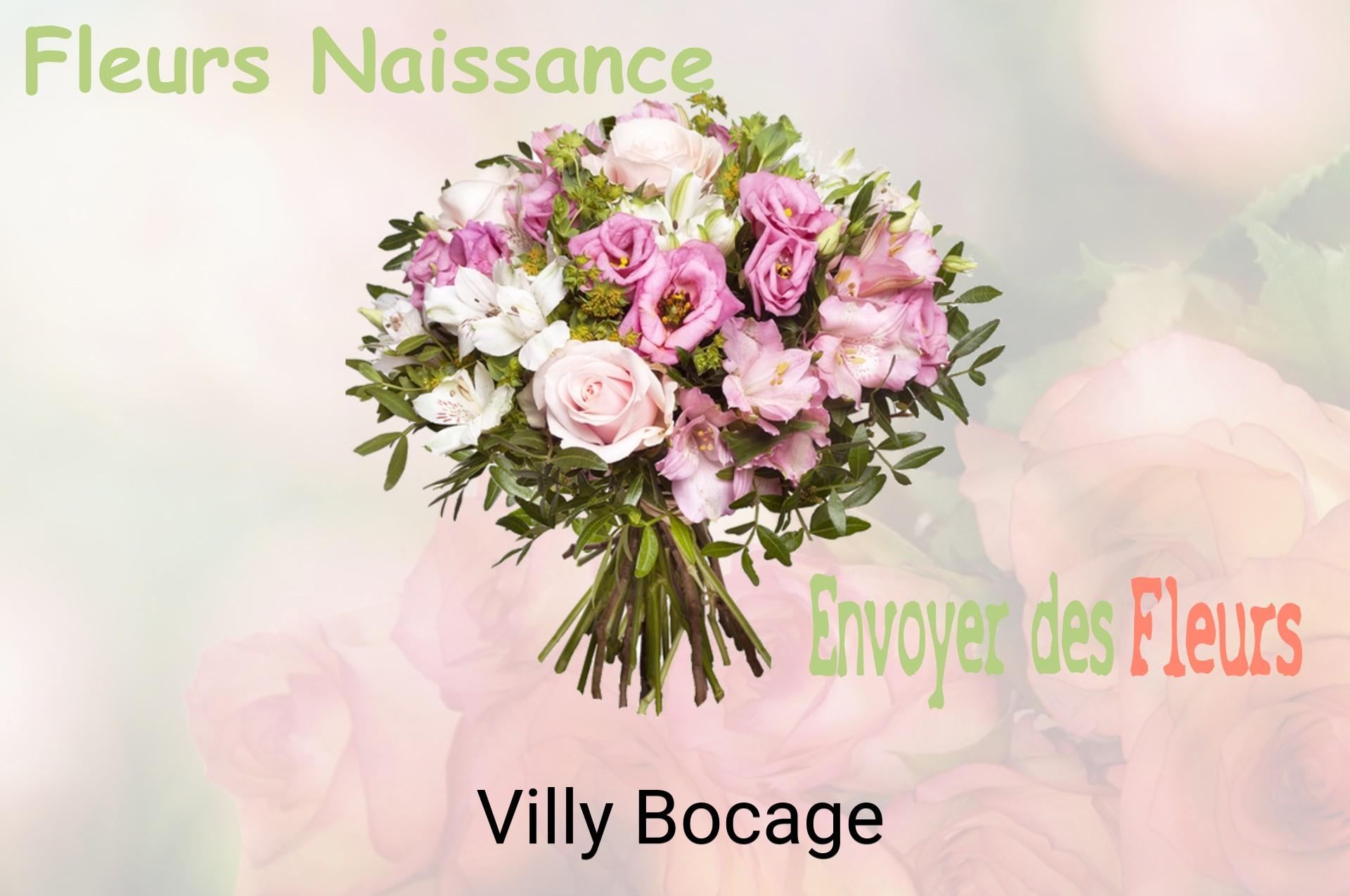 Bouquet de fleurs de naissance livré à Villy-Bocage